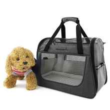 Животное рюкзак сумка-мессенджер перевозчик собака Перевозчик исходящих путешествия пакеты воздухопроницаемая Сумочка Чихуахуа питомец сумка с Большие боковые окна