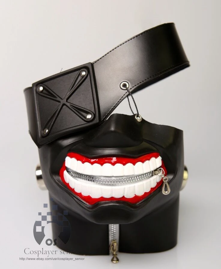 New Version Luxury Latex Tokyo Ghoul Ken Kaneki Mask With Adjustable Zipper Japan Anime Cosplay Halloween Prop Gift Mask Mask Mask Kanekimask Japan Aliexpress