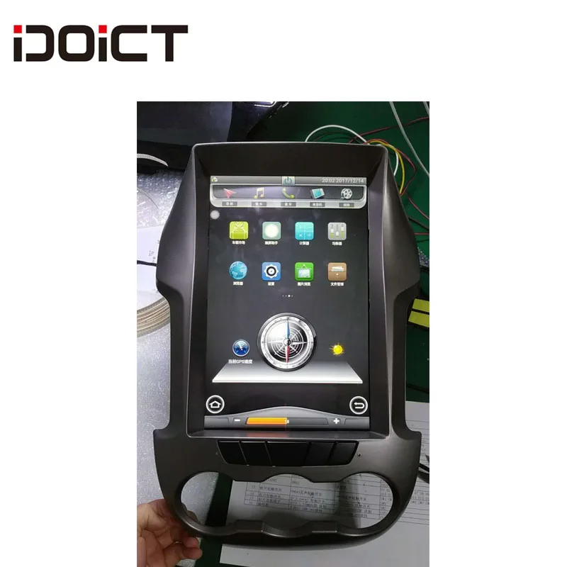 IDOICT TESLA Android 6,0 2G+ 32G Автомобильный dvd-плеер gps навигация Мультимедиа для Ford ranger F250 радио 2011