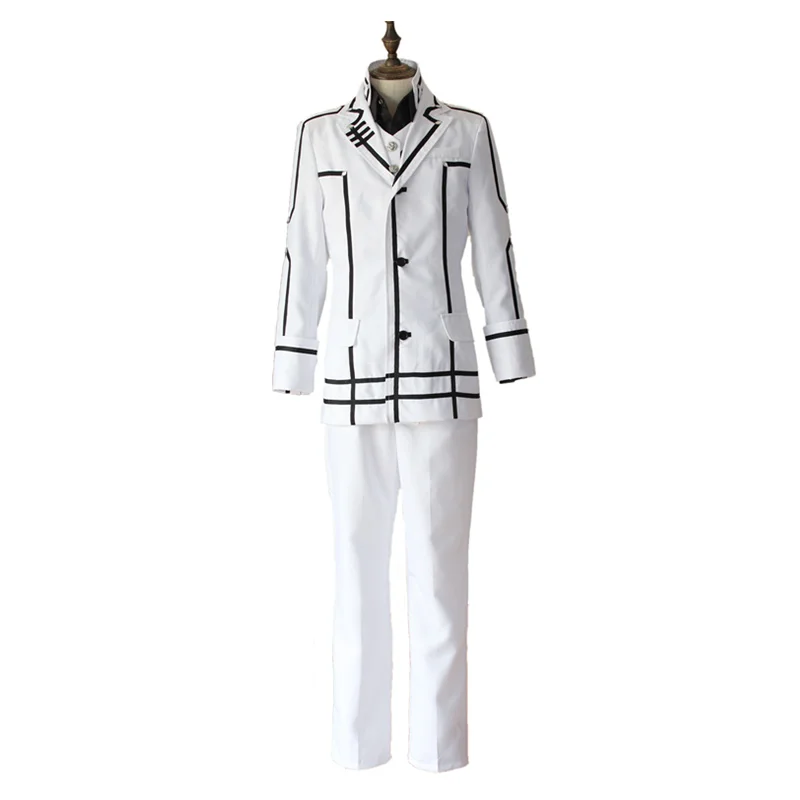 

Anime Vampire Knight Cosplay Costumes Clan Kaname Kiryu Zero Jacket Vest Pants Full Set School Uniform For Men Boys Clothes