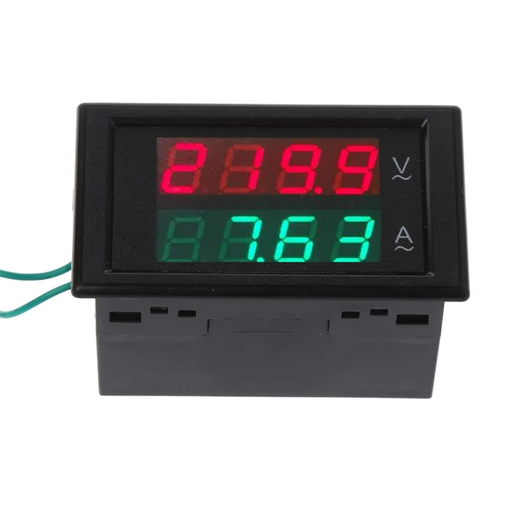 AC80 300V 100A цифровой амперметр вольтметр двойной светодиодный дисплей Вольт Ампер