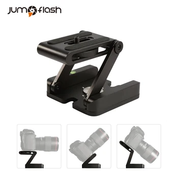 

Z Flex Tilt Tripod Head Aluminum Alloy Folding Z Tilt Head Quick Release Plate Stand Mount Spirit Level For DSLR Camera