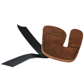 

Cow leather archery finger protector finger guard archery bow and arrow shooting safety gear 1 piece