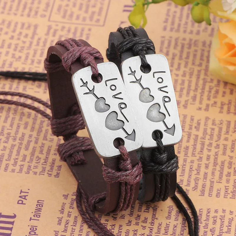 QN One Arrow Clothes Heart Leather Bracelet Ornaments Lover The Of Seventh Moon Boxing Things South Jewelry | Украшения и