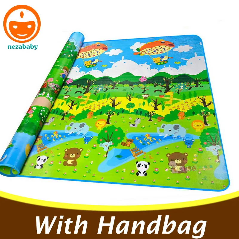 200CM Doulble Side Baby Toy Play Mat Kids Play Mat Baby Crawling Mat