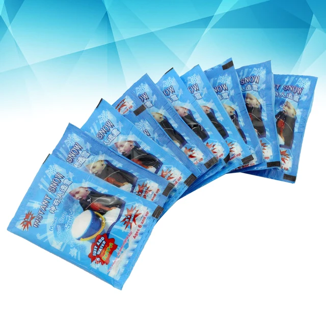 10PCS Powder White Fake Snow Slime Best Slime Cloud Slime Frozen Birthdays Looks Feels Like Real Snow for Christmas Decoration