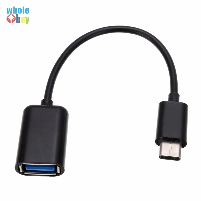 Type C OTG usb-адаптер, кабель 3,1 type-C штекер USB 2,0 A Женский OTG адаптер для кабельного шнура Белый/Черный 16,5 см 100 шт/партия