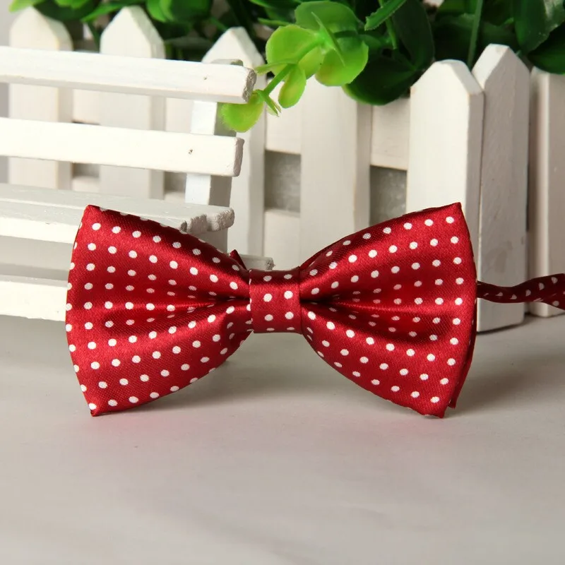 children's fashion 2014 Red dot bow tie boys 10cm * 5cm bowknots lots bulk lot Wholesalein Boy