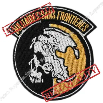

Metal Gear Militaires Sans Frontieres Movie TV Embroidered LOGO Iron On Patch Emo Goth Punk Rockabilly custume patch available
