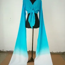 Танцевальные костюмы для женщин; топ с длинными рукавами; Китайский классический танцевальный костюм для девочек; платье принцессы Hanfu; костюм древней Феи для костюмированной вечеринки