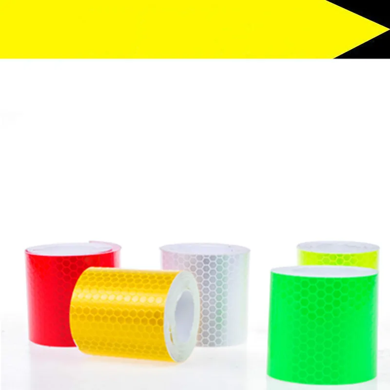 

6pcs Lattice cellular side 5 cm * 3 m reflective warning belt of stick, van security identity reflective film