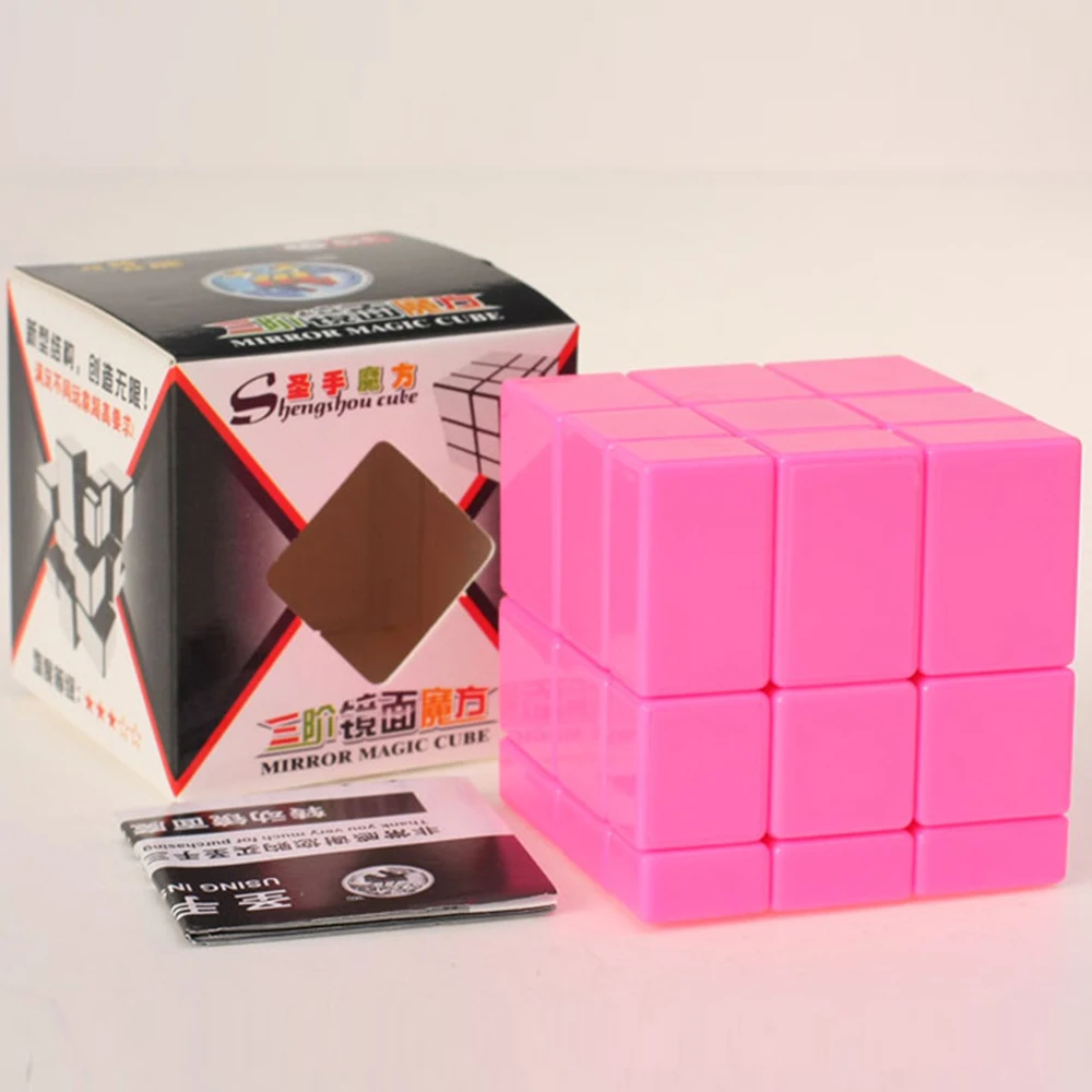 ShengShou зеркальный волшебный куб профессиональный 3x3x3 Золото и серебро cubo magico головоломка скорость Классические игрушки