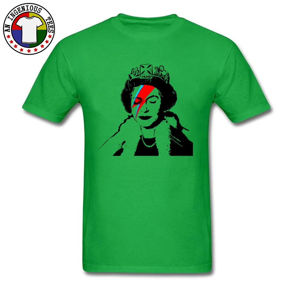 Tops T Shirt Tops Shirts Banksy space queen 14306 Lovers Day Short Sleeve 100% Cotton Round Collar Student T-shirts Custom 2018 Banksy space queen 14306 green
