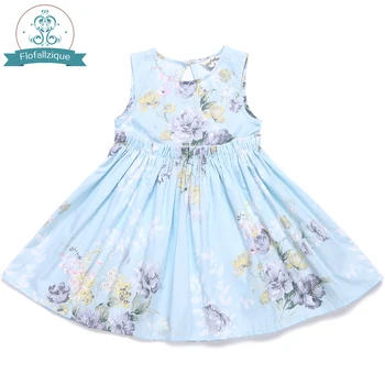 

Flofallzique Toddler Girls Dress Beach Summer 2020 Cotton Floral Princess Party Dresses Baby Girl clothes Vestidos kids clothing