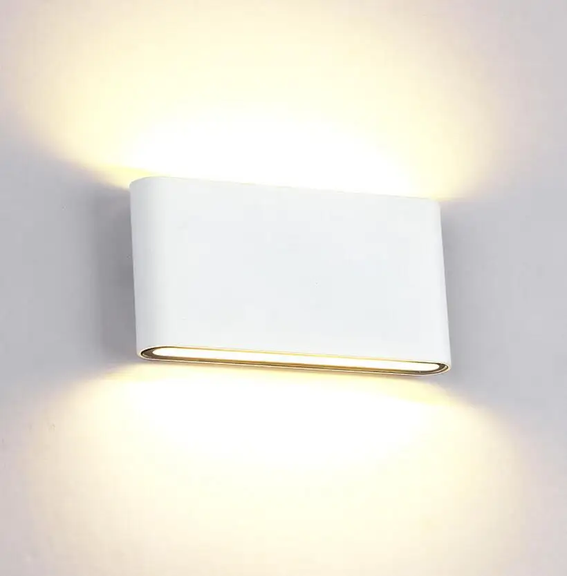 

6W 12W LED Outdoor Wall Lamp IP67 ASWAY Surface Mounted Outdoor Cube LED Wall Light,White/Black up and Down Wall Light CE RoHS