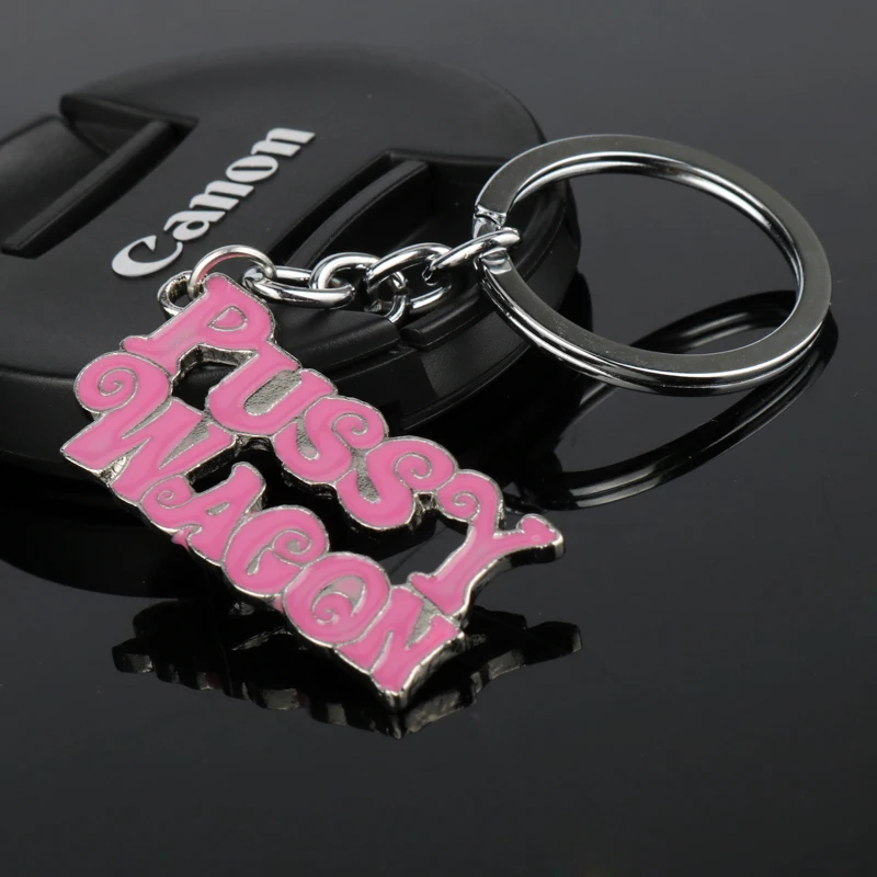 MQCHUN рок музыки игрушка Pussy Wagon металический брелок для ключей как показано в