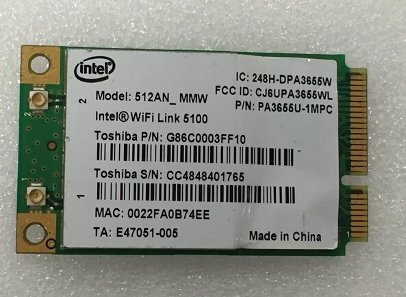 Беспроводная Wi-Fi-карта INTEL LINK 5100 512 an_mmw PCI-E 802.11a/b/g/n WLAN для IBM | Компьютеры и офис