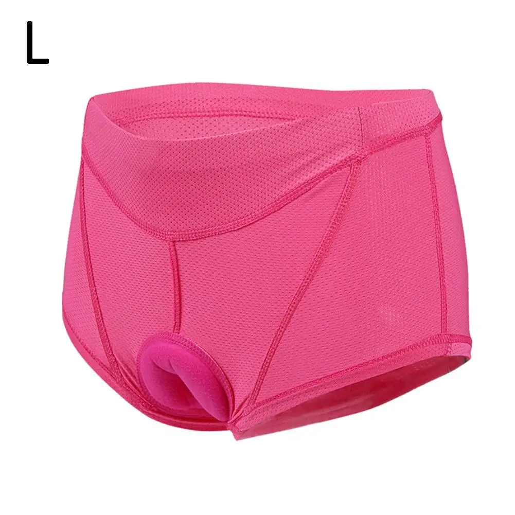 Женские велосипедные шорты с силиконовым подкладом, нижнее белье с гелевой 3D подкладкой, спортивная одежда для велосипеда, короткие штаны, шорты для тренировок на открытом воздухе, M-XXL - Цвет: Pink L