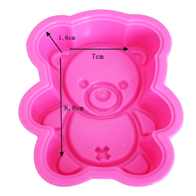 Николь силиконовая форма медведя мыльная форма для поделок для шоколадных изделий ручной работы формы для украшения торта инструменты