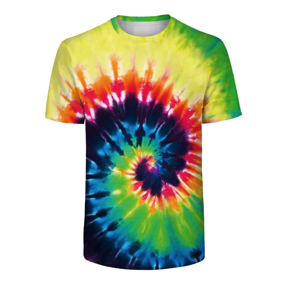 Tie Dye Футболка Топ Футболка Tye Die музыкальный фестиваль хипстер Инди Ретро для мужчин и женщин Летняя футболка