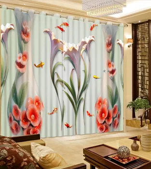 

marble curtains Window Blackout Luxury 3D Curtains set For Bed room Living room Office Hotel