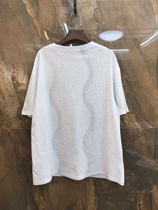 Col De ongles Printemps shirt T Coupe Femmes Nouvelles Courtes Lourd Court Manches Travail Rond 2019 À T Impression w0RqR5