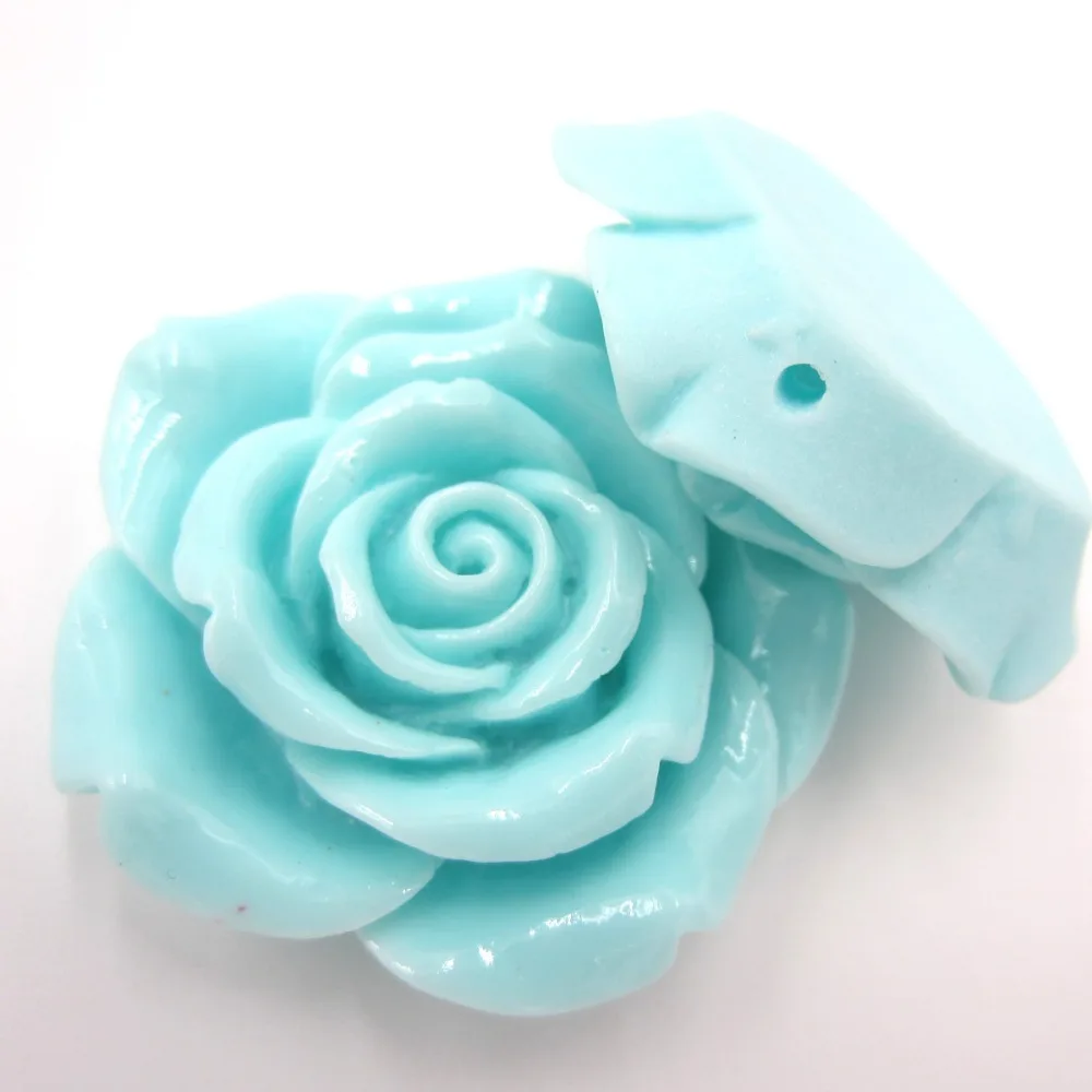 

10pcs/lot 42MM Vertical Hole Resin Flower Beads for KidsGirl Chunky Beads Necklace Bracelet Jewelry Making Accessories Wholesale