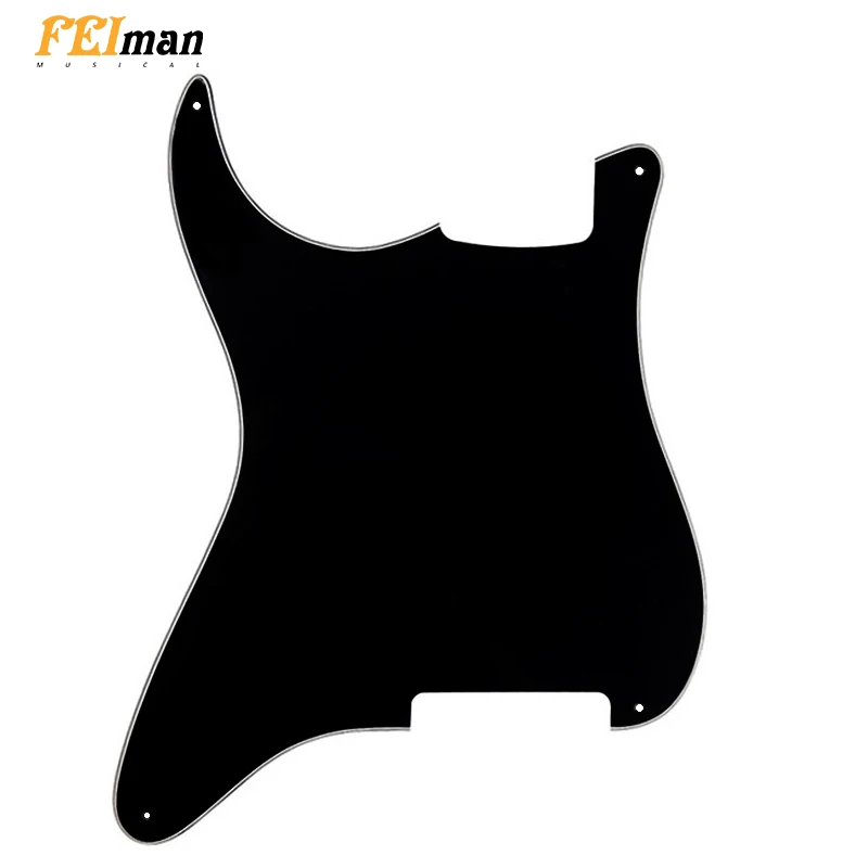 

Pleroo 4 Holes left handed Pickguard with Blank Material and Real Aluminum foil shield for Strat Style Guitar guitarra parts