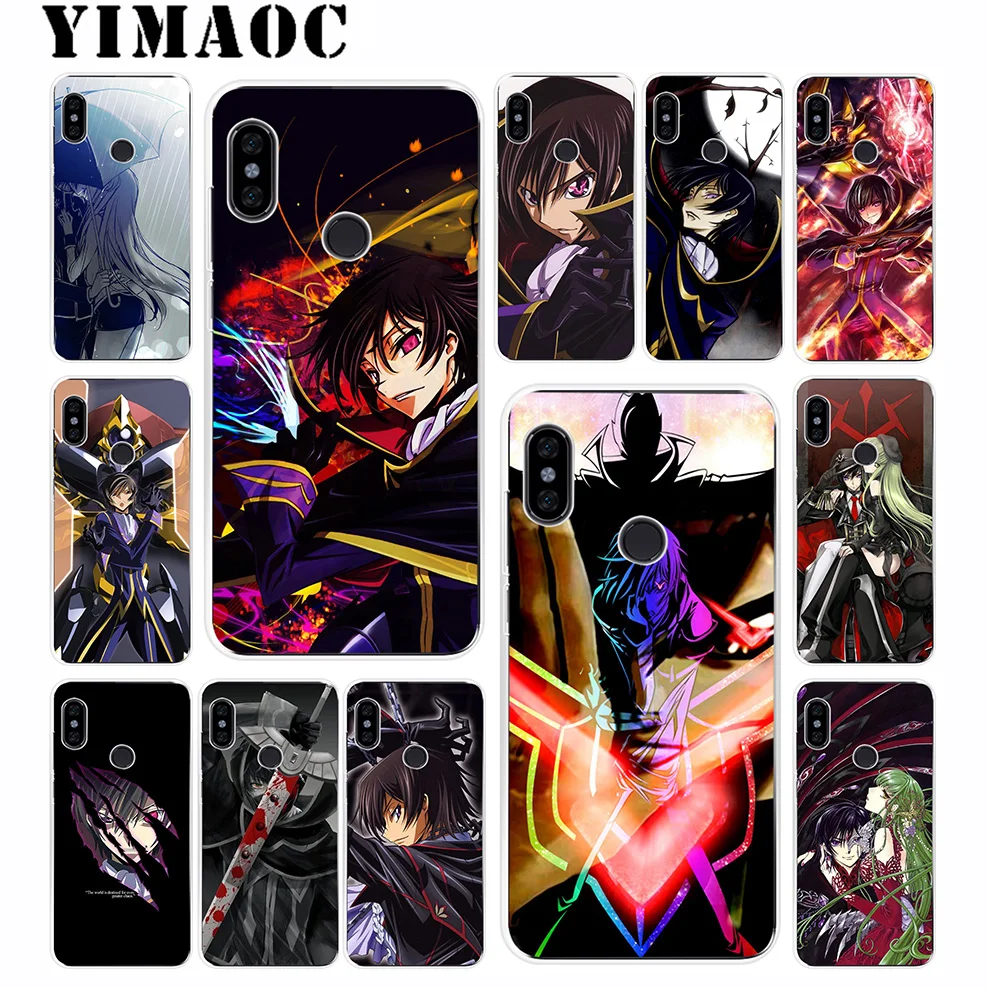 

YIMAOC Code Geass Anime Soft Silicone Case for Xiaomi Redmi 6 6A 5A 5 S2 Puls Note 8 7 6 5 4X 4 4A Pro for Redmi Go