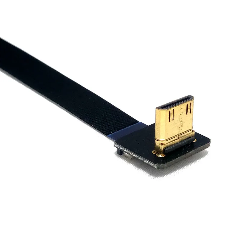 90 Degree FPV Micro HDMI Male to Mini HDMI FPC Flexible Flat Cable fpv Flat Cable for GOPRO Multicopter Aerial Photography