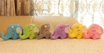 Super Kawaii BIG Floral Elephant 12CM Approx. DOLL Plush Stuffed TOY DOLL Sucker Car & Room & Window Pendant Bouquet TOY DOLL