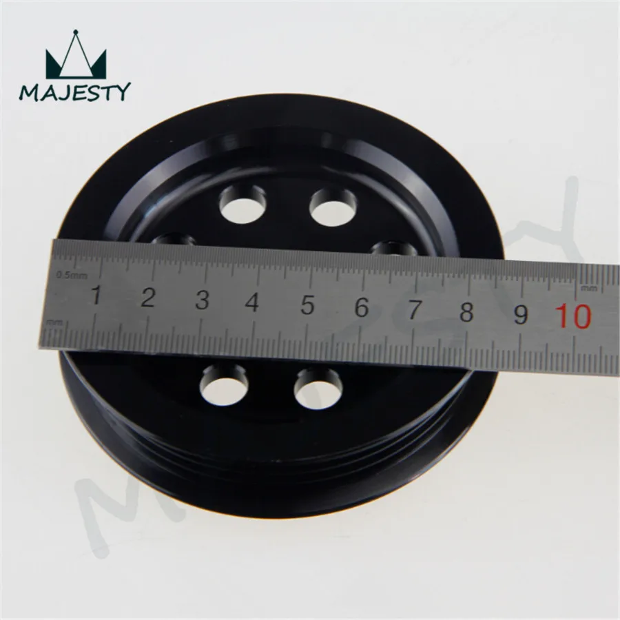 Черный легкий шкив для Nissan skyline GTR RB20 RB25 RB26|crank pulley|pulley cranknissan |