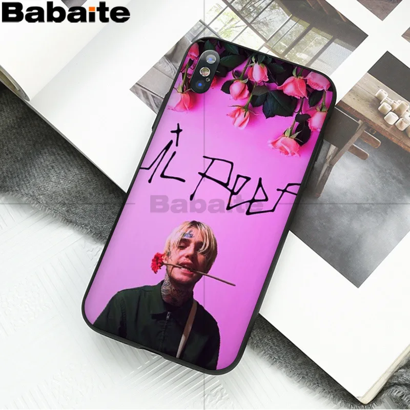 Babaite Lil Peep Lil Bo Peep узор ТПУ Мягкие аксессуары для телефонов Чехол для Apple iPhone 8 7 6 6S Plus X XS MAX 5 5S SE XR
