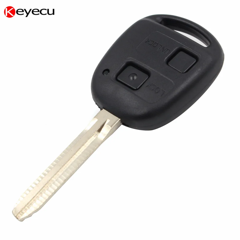 Keyecu 2 кнопки дистанционного ключа с 4D67 чип для Toyota RAV4 Прадо Tarago Kluger Avensis 433 мГц p/n 50171
