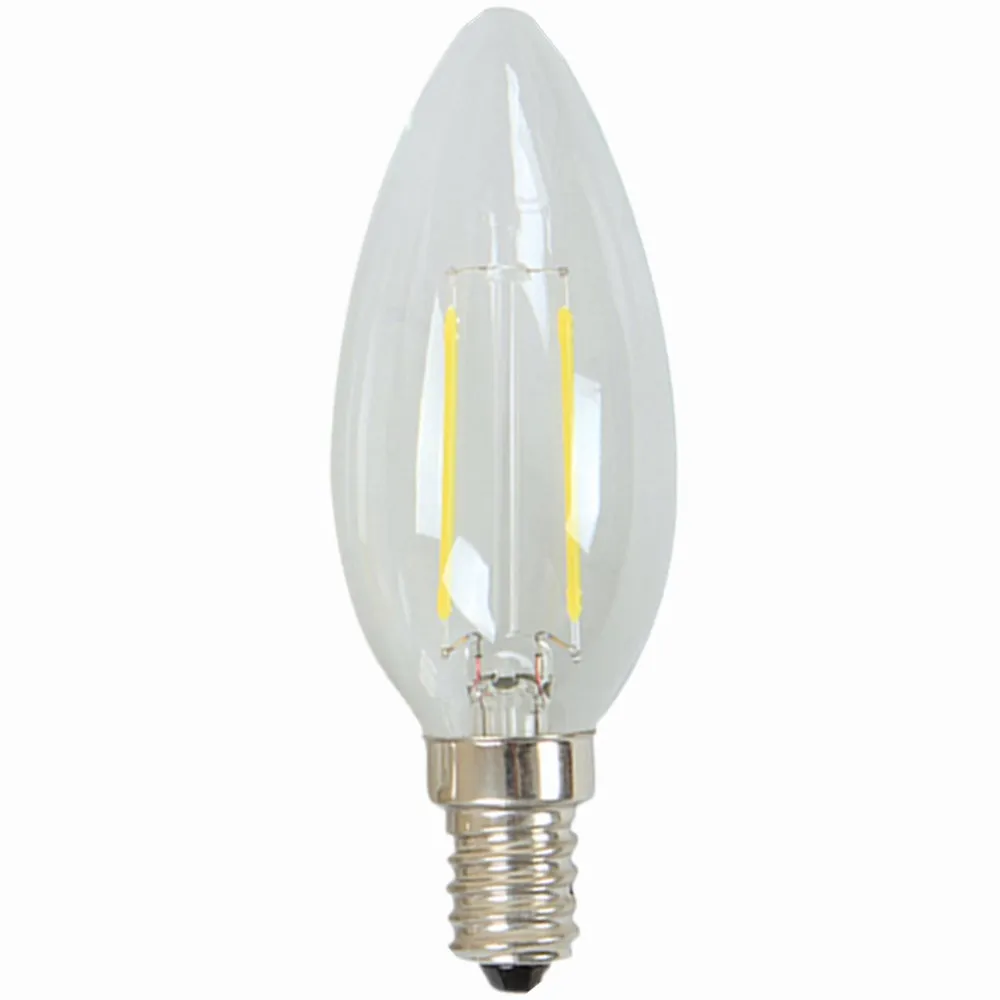 New Design 2W 4W E14 E27 220V 230V AC E27 E 14 27 LED Filament Bulbs