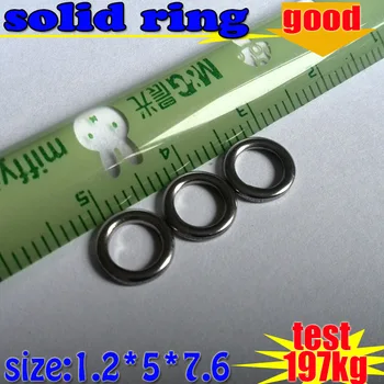 

HOT 304stainless steel solid rings size:wire1.2mm outder diameter7.6mm 2000pcs/lot free by via epacket