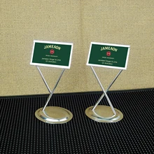 Нержавеющая сталь еда имя держатель карты Настольный держатель меню подставка стол бумажная бирка держатель мягкий настольная рамка