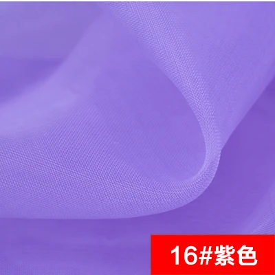 150*100 см мягкая органза ткань прозрачный DIY Декор Кристалл Блузка свадебное платье пышная бальная юбка балетная юбка с пузырьками юбка - Цвет: Фиолетовый