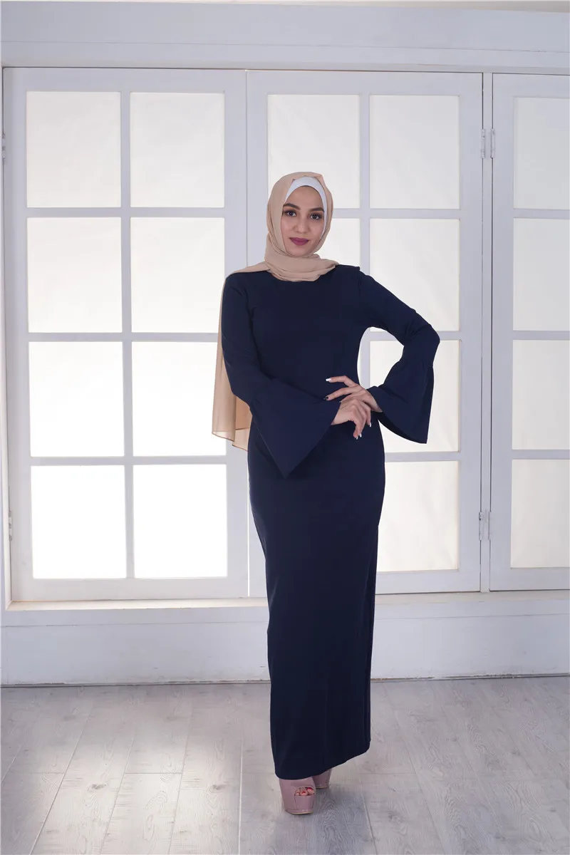 2019 Новое модное элегантное мусульманское женское платье больших размеров