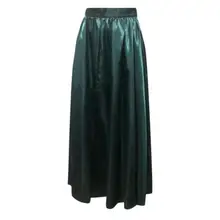 Женская мода весна лето повседневные однотонные длинные юбки#4E25