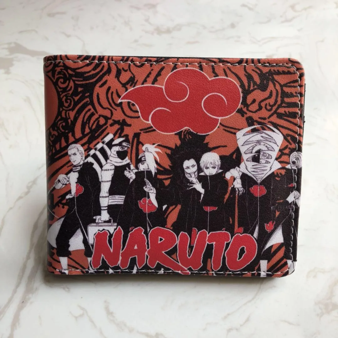 Кошелек naruto студенческий детский держатель для денег мужской кожаный кошелек аниме мультфильм креативный подарок для детей доллар цена кошельки - Цвет: Naruto-G