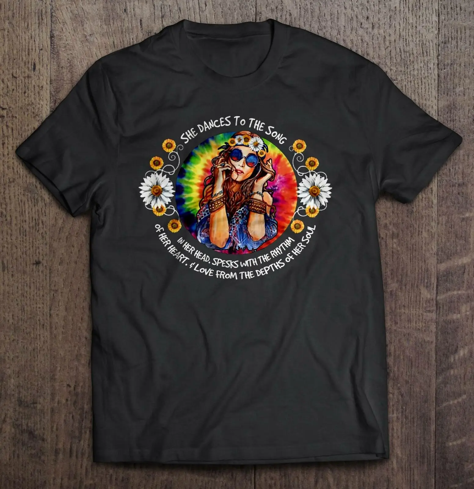 

She Dances To The Song In Her Head Spesks with The Rhythm Men T-Shirt S-3XL Graphic Tees Men