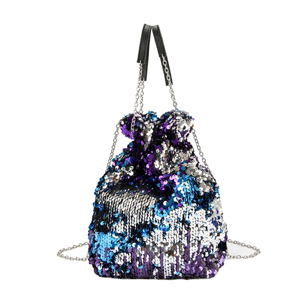 

Crossbody Bags for Women Girl Sequins Chain Colorful Shoulder Bags Princess Bling Crossbody Bag sac main femme luxury handbags