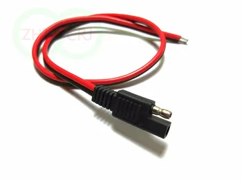 

10pcs SAE 2 POLE FLAT PLUG LOAD SIDE connector 14AWG Cable