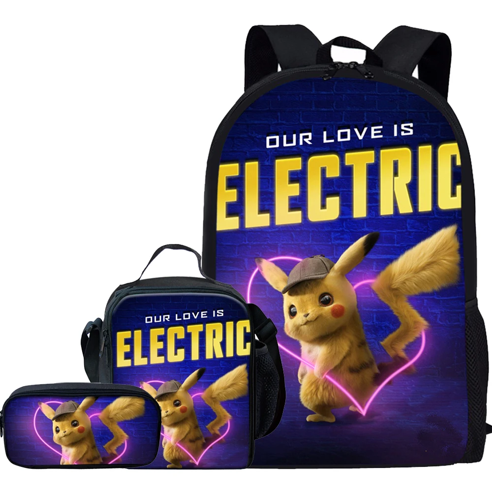 

Jackherelook 2019 Hot Anime Pokemon Detective Pikachu School Bags For Teenage Girls Boys Kids Cute Backpack Schoolbag Mochilas
