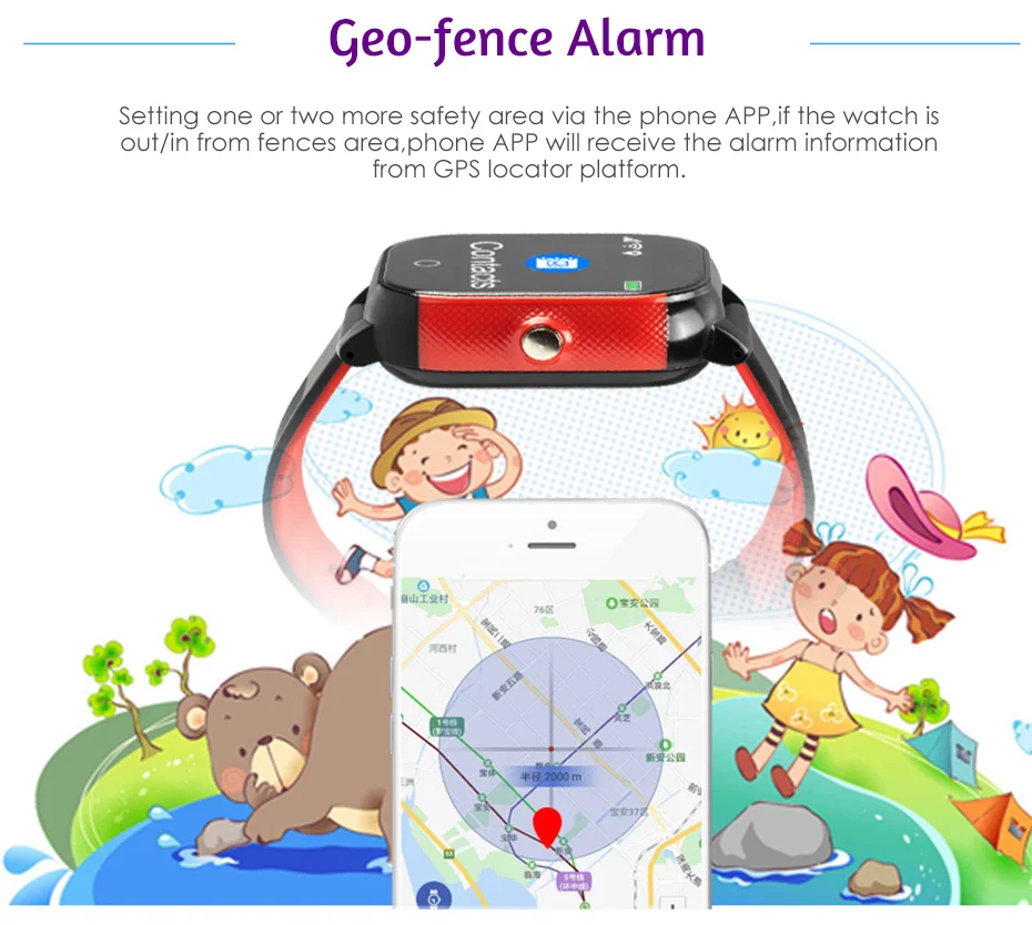 Smart Watches Android GPS Positioning Fitness Tracker Android Life Waterproof Anti-Lost Locator Children Smartwatch For Xiaomi (6)