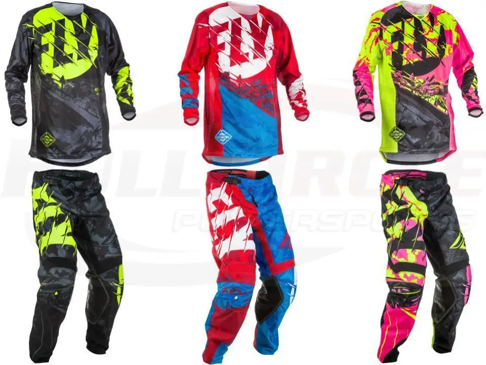 NEW Fly racing Dirt Bike Pants Jersey Combos Motocross MX Racing Suit Cross country Jersey Pants