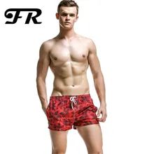 FR мужские шорты с принтом, мужские Модные свободные пляжные шорты, мужские быстросохнущие бордшорты