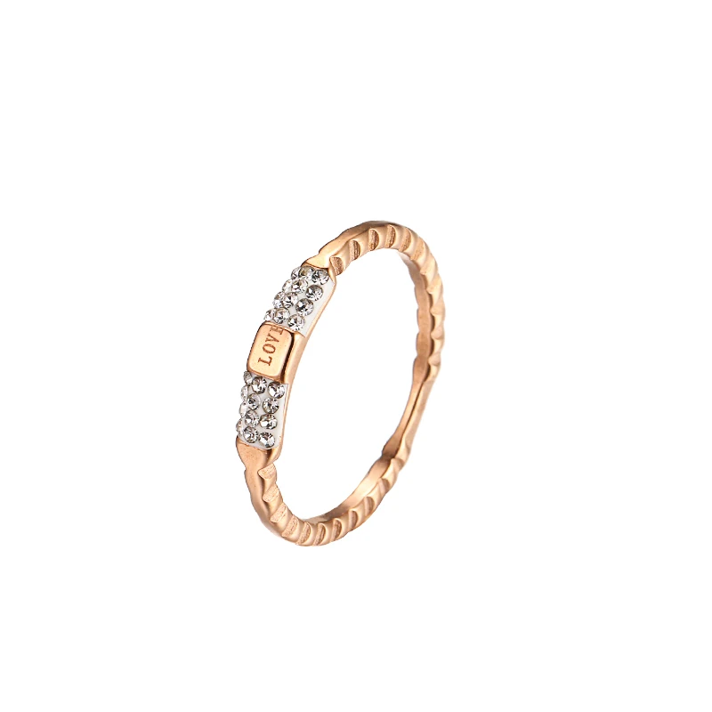 Yhpup 316L кольцо Анель из нержавеющей стали, Радужное красочное эмалированное женское кольцо на палец, свадебное обручальное женское ювелирное изделие, Новинка - Цвет основного камня: B1486 US 8