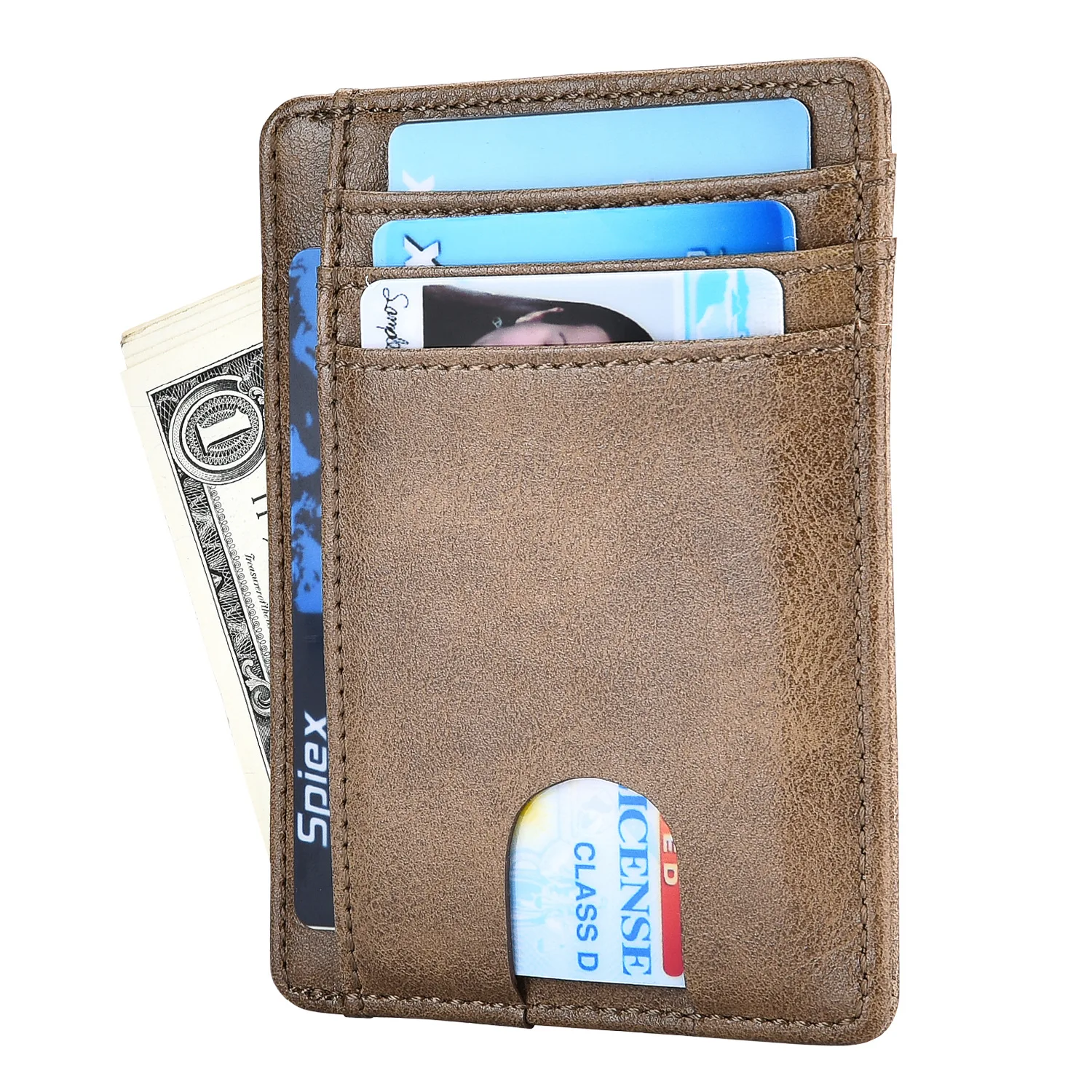 Новый модный бумажник из натуральной кожи с блокировкой Rfid для кредитных карт
